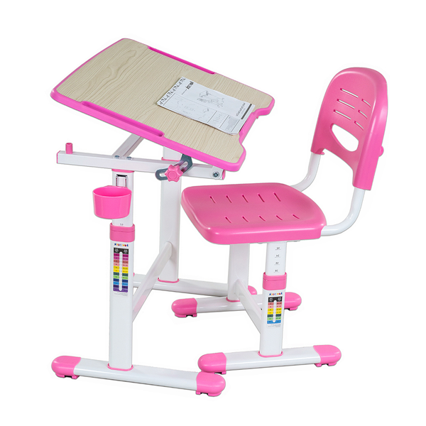 Парта и стул траснсформеры для девочки FunDesk Piccolino II Pink 212116 фото