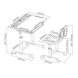 Комплект функціональних меблів Cubby парта та стілець-трансформери Vanda Pink 221959 фото 9