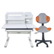 Комплект зростаючий для школярів парта Cubby Nerine Grey + стілець для школяра FunDesk LST3 Orange-Grey 88085054 фото 1