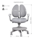Комплект парта-трансформер Fundesk Colore Grey + крісло FunDesk Fresco Grey 810104-808668 фото 8