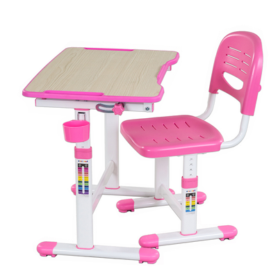 Парта и стул трасформеры для девочки FunDesk Piccolino II Pink 212116 фото