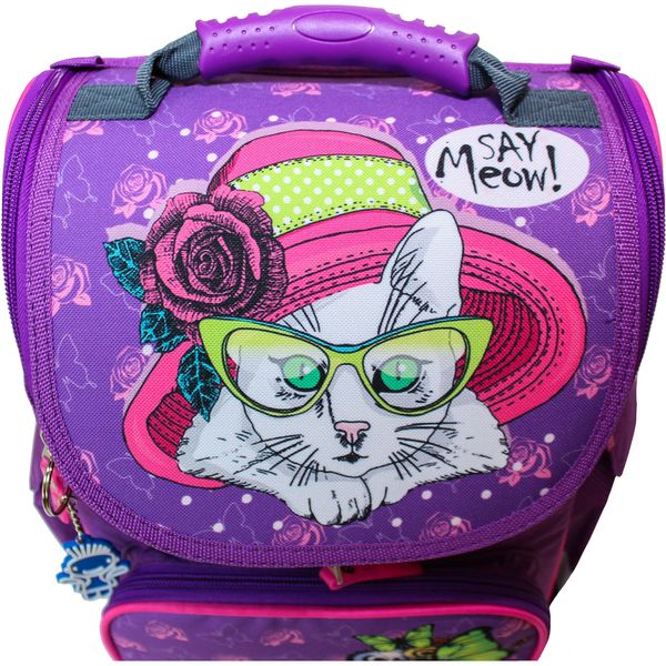 Рюкзак школьный каркасный с фонариками Bagland Успех 12 л. фиолетовый 168к (00551703) 111297221 фото