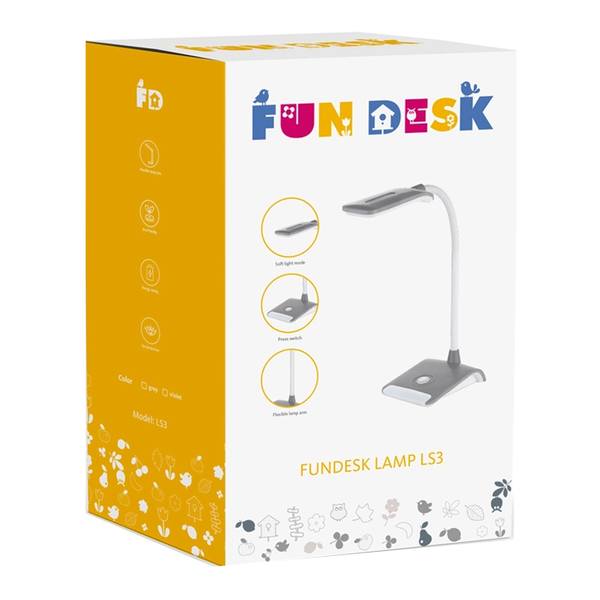 Настольная светодиодная лампа FunDesk LS3 Grey 221886 фото
