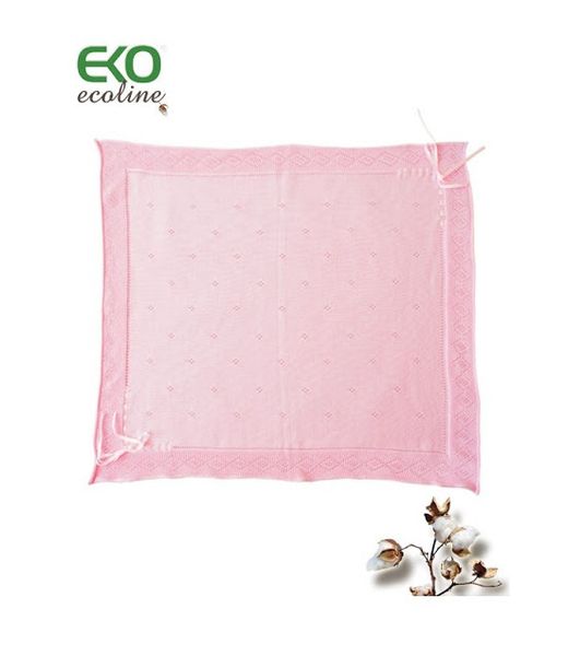 Плед Бавовняний EKO ple-07 рожевий 435 фото