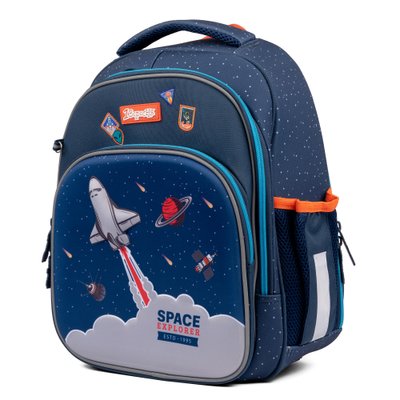 Рюкзак школьный каркасный 1Сентябрь S-106 Space синий 552242 фото