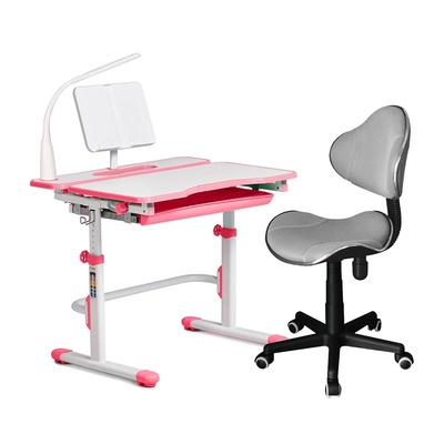 Комплект для дівчинки парта Cubby Fressia Pink + комп'ютерне крісло FunDesk LST3 Grey 548999 фото