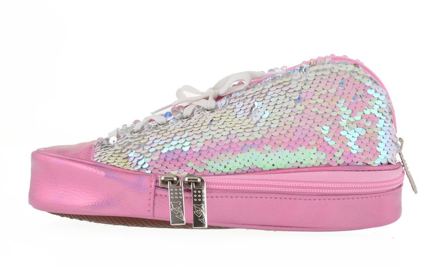 Пенал мягкий YES TP-24 ''Sneakers with sequins'' pink 532723 фото