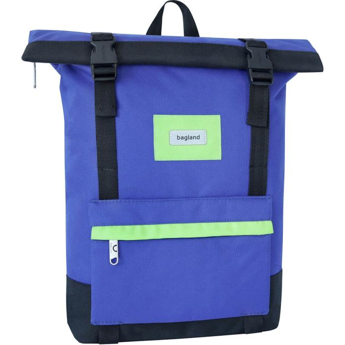 Рюкзак роллтоп Bagland Holder 25л. электрик/черный (0051666)