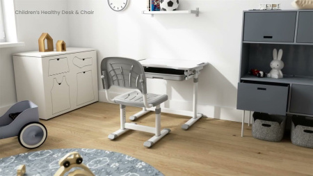 Детская парта Cubby Sorpresa Blue со стульчиком || Дитяча парта Cubby Sorpresa Blue зі стільчиком