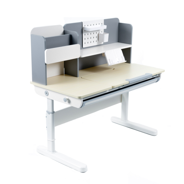 Парта FunDesk Ginepro Grey + Кресло FunDesk LST3 Grey