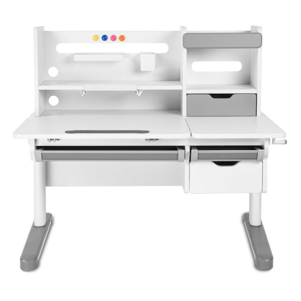 Парта FunDesk Sentire Grey + Кресло Fundesk Ottimo Grey
