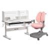 Комплект мебели Fundesk Fiore II Grey + Fundesk Leone Pink