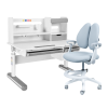 Парта FunDesk Sentire Grey + Кресло Fundesk Ottimo Grey
