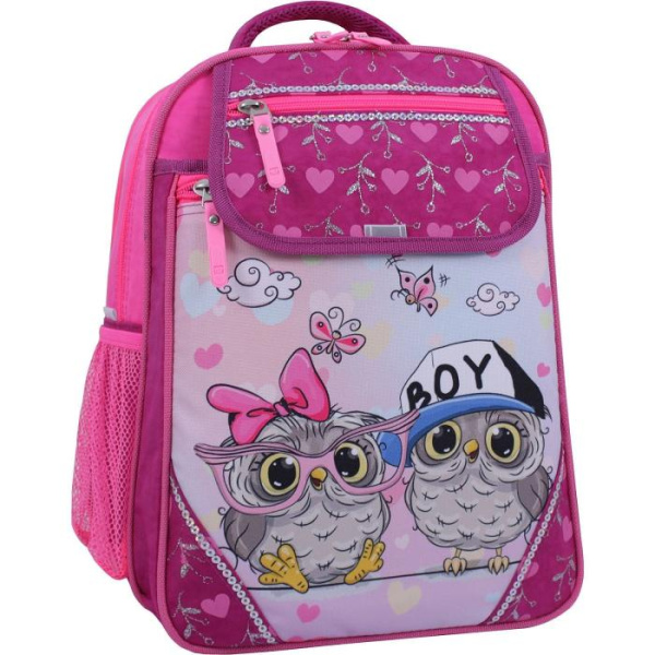 Рюкзак школьный Bagland Отличник 20 л. 143 малина 515 (0058070)