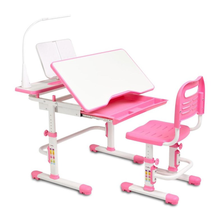 Комплект детской мебели Cubby Botero Pink парта и стул-трансформеры || Комплект дитячих меблів Cubby Botero Pink парта та стілець-трансформери